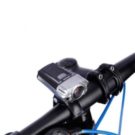 USB RECHARGEABLE BICYCLE FRONT LIGHT BIKE HANDLEBAR LIGHT (BLACK)