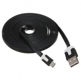 3M Micro USB Charger Sync Data Cable Cord for Android Phone (BLACK)