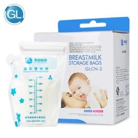 GL 96PCS BABY BREAST MILK FOOD STORAGE 250ML DISPOSABLE BAG (TRANSPARENT)