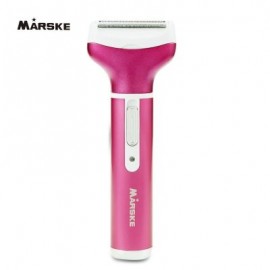 MARSKE 4 in 1 Rechargeable Shaver Epilator Nose Trimmer (PURPLISH RED)