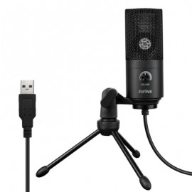 FIFINE K669 USB Wired Microphone with Recording Function for PC Laptop  (BLACK)