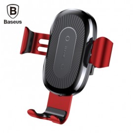 Baseus Wireless Fast Charger Gravity Car Mount (RED)