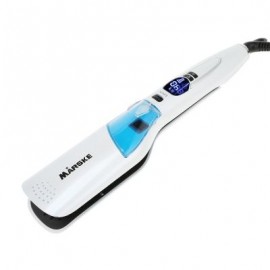 Ceramic Hair Brush Comb Hairbrush Straightening Steam Styler (WHITE)