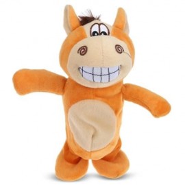 ELECTRIC TALKING WALK ANIMALS RECORDING PLUSH TOY (BROWN)