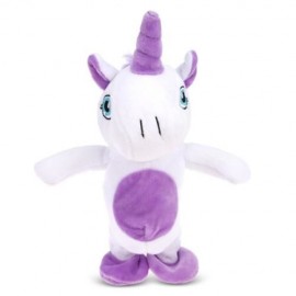 ELECTRIC TALKING WALK ANIMALS RECORDING PLUSH TOY (WHITE)