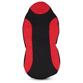 HIGH BACK BUCKET FRONT SEAT COVER UNIVERSAL FIT (RED)
