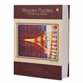 LUMINOUS WOODEN PUZZLES OIL PAINTING SERIES TOWER (COLORFUL)
