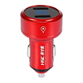 HSC 109A CAR CHARGER 3.1A INTELLIGENT CURRENT ASSIGNATION (RED)