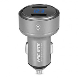 HSC 109A CAR CHARGER 3.1A INTELLIGENT CURRENT ASSIGNATION (GRAY)