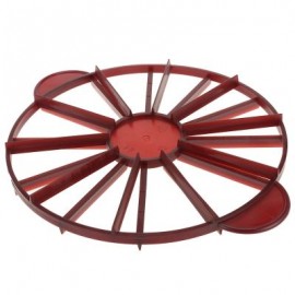 Plastic Round Cake Cutter Slicer 10 or 12 Slices (WINE RED)