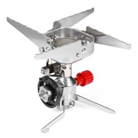 ULTRALIGHT PORTABLE WINDPROOF CAMPING COLLAPSIBLE STOVE (SILVER)