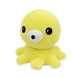 SOFT STUFFED PLUSH OCTOPUS TOY BABY KIDS PLAYTHING (YELLOW)