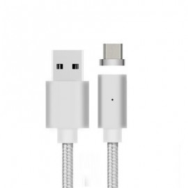 B6 Micro USB Android Mobile Phone Magnetically Charged Data Cable Dual Data 2.1A  Nylon we