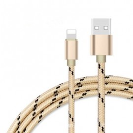 For iPhone Lightning Cable to USB Cable Gold Cord -Sync apple iOS iPhone Charging Charger 
