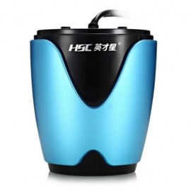 HSC 200B CAR CHARGER CUP SHAPE CIGARETTE LIGHTER SOCKETS (BLUE)