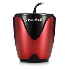 HSC 200B CAR CHARGER CUP SHAPE CIGARETTE LIGHTER SOCKETS (RED)