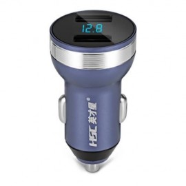 HSC 107D CAR CHARGER DUAL USB PORTS VOLTAGE MONITOR (SMASHING)