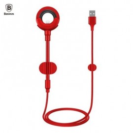 Baseus O-type Car Mount Cable 2.1A 0.8M for iPhone (RED)