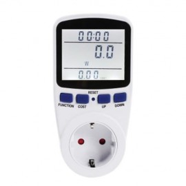 POWER METER ENERGY MONITOR VOLTAGE MEASURING ANALYZER (WHITE)