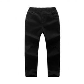 COMFY SOLID POCKET JEANS FOR KIDS (BLACK)