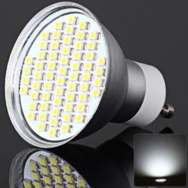 SENCART GU10 4W SMD 3528 60 LEDS WHITE LIGHT SILVER SPOT LAMP (260LM 6000-6500K) (COOL WHI