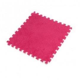 DIY Stitching Foam Carpet Mats Blanket Thicken Soft Pad (ROSE RED)