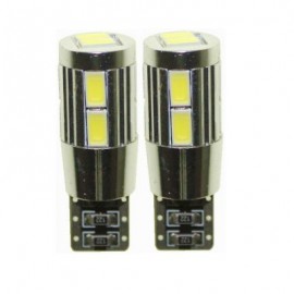 Sencart T10 W5W 10SMD 5630 Canbus LED White Light Car Turn Signal Corner Parking Lamp (DC 