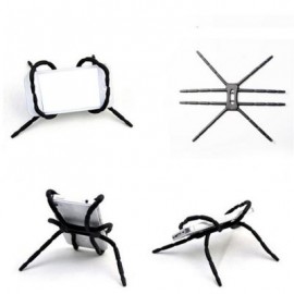 Multi-Function Portable Spider Flexible Grip Holder for Smartphones and Tablets (BLACK)