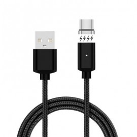 Cwxuan USB Type-C Detachable Magnetic Adhesion Braided Data Sync Charging Cable (100cm) (B