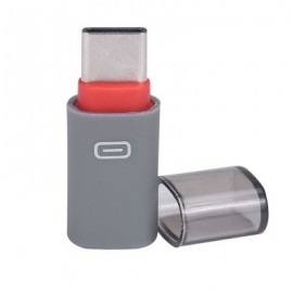 Cable for Mini OTG Type-C to Micro USB Adapter Connector (RED)