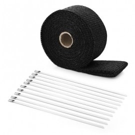 5M Auto Exhaust Tube Heat Wrap Tape for Car Motorcycle (BLACK)