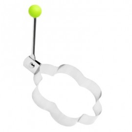 Stainless Steel Round Fried Eggs Fried Love Pattern Mold Cooking Tools (WHITE)