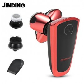 JINDING Electric Shaver Hair Trimmer Facial Cleansing Machine (RED)