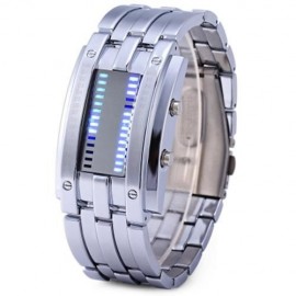 SKMEI 0926 LED MILITARY WATCH DATE 30M WATER RESISTANT STAINLESS STEEL BODY (WHITE)