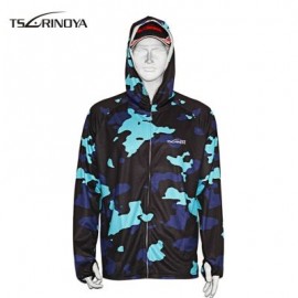 TSURINOYA Trulinoya Trendy Sun Protection Top Fishing Wear (NAVY CAMOUFLAGE)
