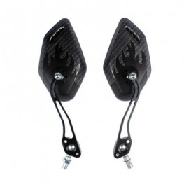Mountain Bike Handlebar Rearview Vision Mirror Reflector 2pcs (BLACK)