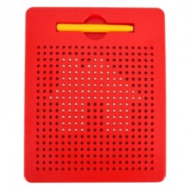 Magnetic Ball Sketch Pad Tablet Kids Drawing Board Children Toy (RED)