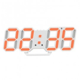 Creative Thermometer LED Digital Wall Alarm Clock (ORANGE)