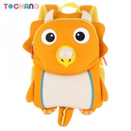 TOCHANG 3D Cute Animal Design Backpack Kids School Bag (ORANGE)