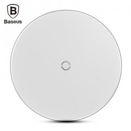 Baseus BSWC - P10 Simple Wireless Charger Aluminium Alloy (WHITE)