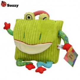 SOZZY Cartoon Animal Backpack Snacks Bag for Children Kids (FROG GREEN)