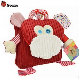 SOZZY Cartoon Animal Backpack Snacks Bag for Children Kids (RED)