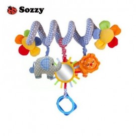 SOZZY Baby Rattle Stuffed Doll Musical Hanging Toy (MULTI)