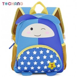 TOCHANG Kid Cartoon Constellation Backpack Cute School Bag (STEEL BLUE)