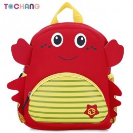 TOCHANG Kid Cartoon Constellation Backpack Cute School Bag (FIRE ENGINE RED)