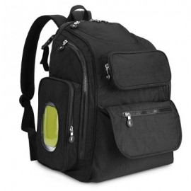 73003 Diaper Bag Large Capacity Multifunction Backpack (BLACK)