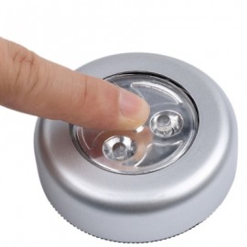 Car Touch Lamp Trunk Night Light Home Wall Camping Battery Powered (SILVER)