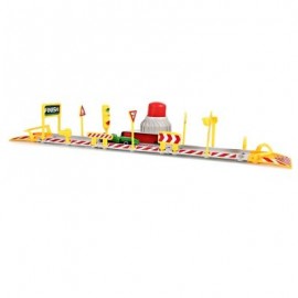 DIY Assembled Parking Lot Model Toy with Alloy Railcar (MULTI-B)