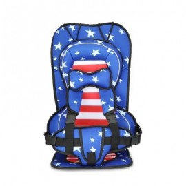 Portable Children Car Seat with Adjustable Safety Belt (BLUE)