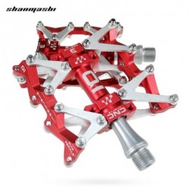 Shanmashi Q1 Bike Bearing Pedal Non-slip Road Bicycle Foot Plate (RED)